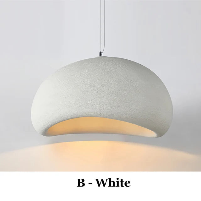 Lighting - Nordic Wabi Sabi Pendant Lamps Dining Room Lighting Modern Living Room Bedroom LED Ceiling Chandelier Loft Lustre Hanging Lights