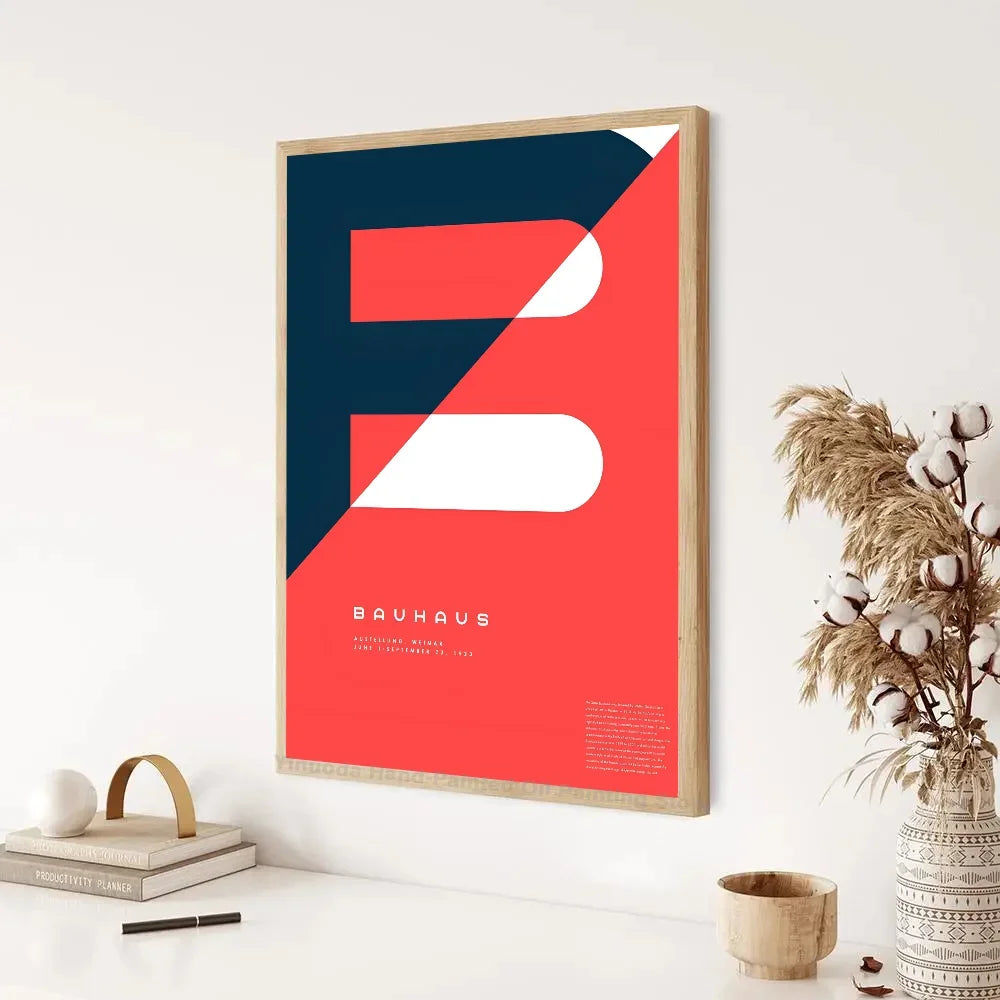 Artwork - Bauhaus Style Abstract Geometric Wall Art