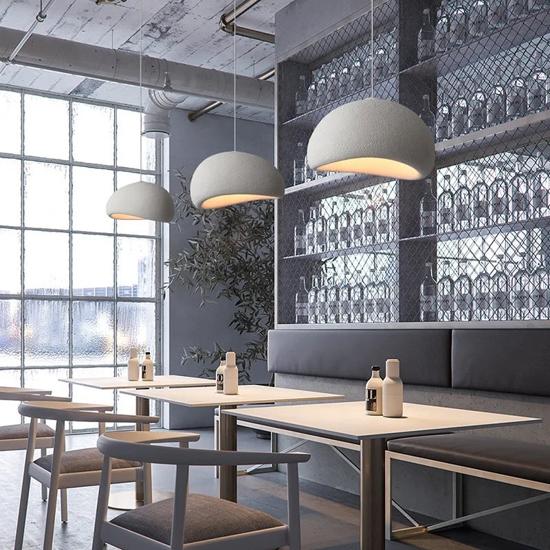 Lighting - Nordic Wabi Sabi Pendant Lamps Dining Room Lighting Modern Living Room Bedroom LED Ceiling Chandelier Loft Lustre Hanging Lights