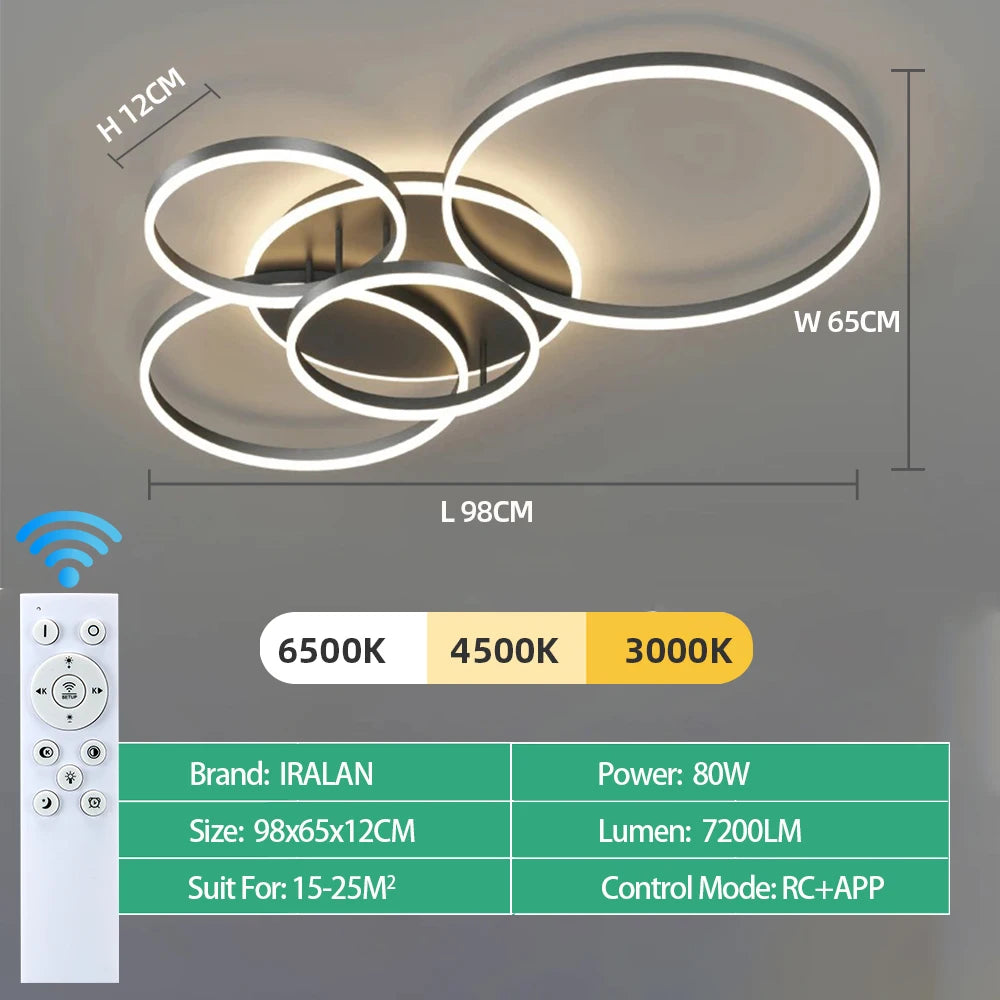 Lighting - Lustre Ceiling Chandelier Dimmable Ceiling Lamp LED Pendant Light Decoration Lamps for Living Study Room Bedroom Indoor Lighting