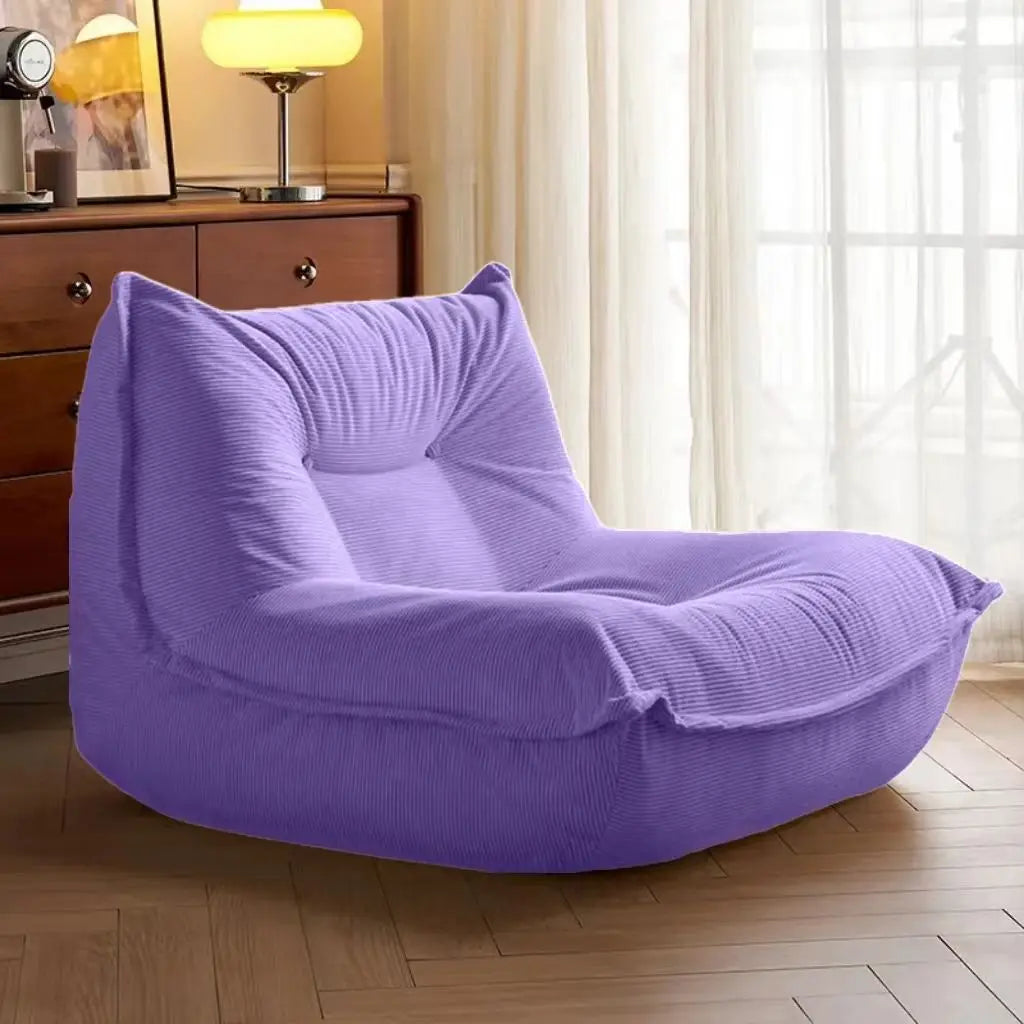 Home Decor - MOMO Lazy Person Sofa Bedroom Balcony Caterpillar Sofa Chair Influencer Small Sofa Lying Single Tatami