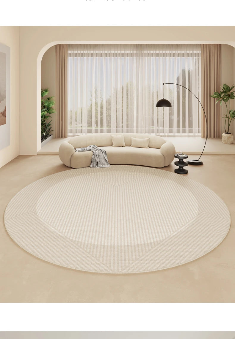 Rug - Minimalist Rugs for Bedroom Large Area Living Room Decoration Carpet Home Waterproof Anti-fouling Mat Round Anti-slip Lounge Rug