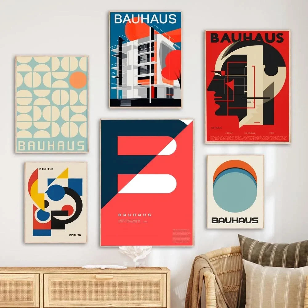 Artwork - Bauhaus Style Abstract Geometric Wall Art