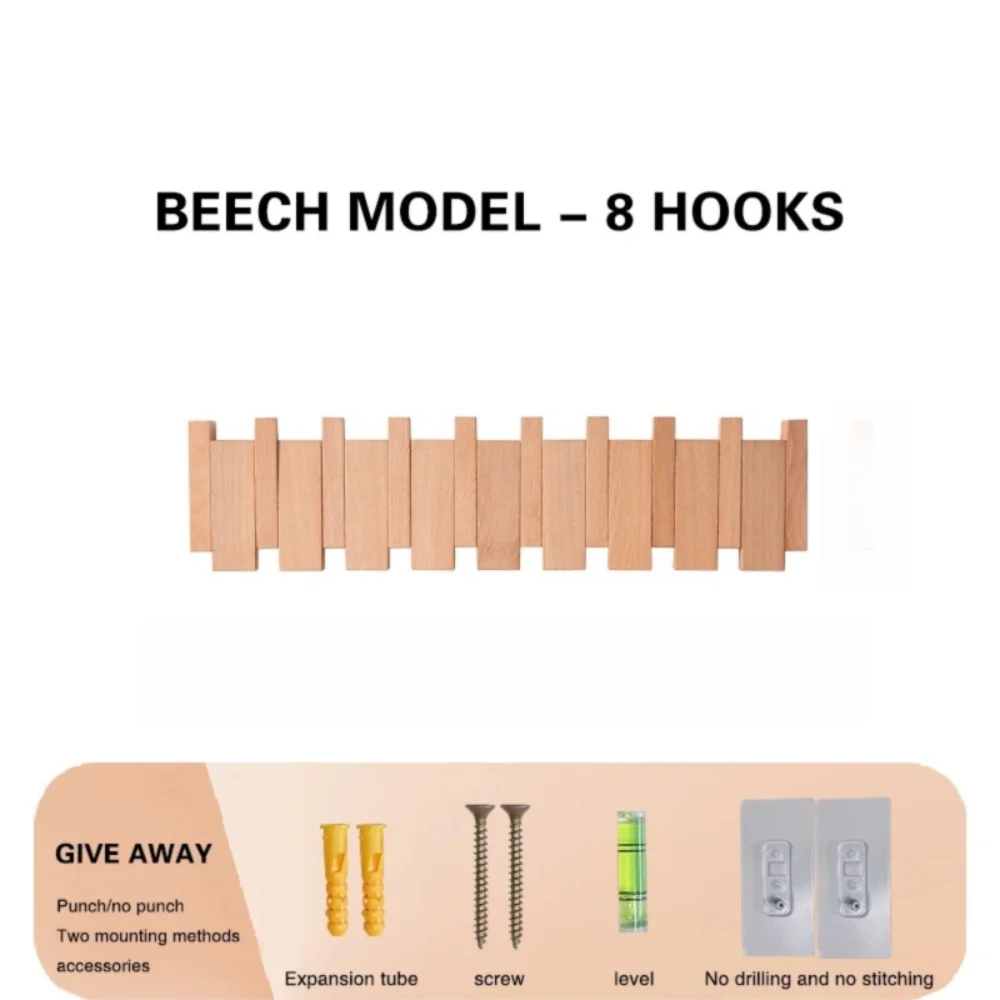 Home Decor - Piano Key Wall Coat Rack