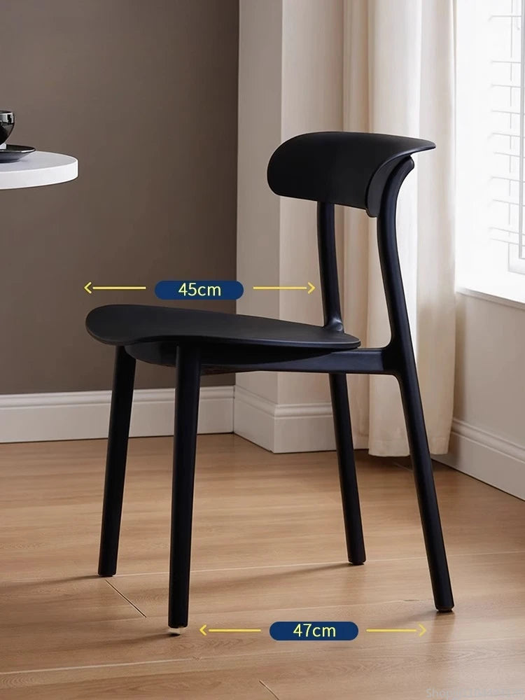 Home Decor - Modern Plastic Dining Chairs – Space-Saving Accent Chairs