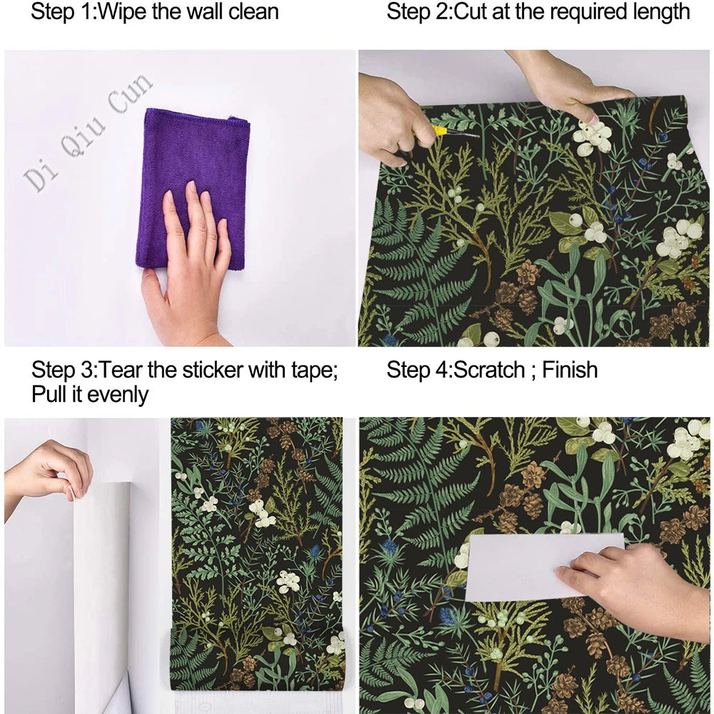 Wallcovering - Tropical Rain Forest Peel and Stick Wallpaper