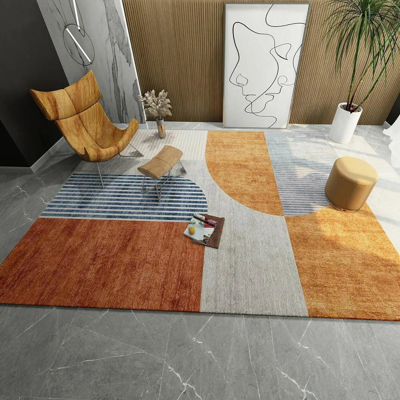Rug - Modern Minimalist Area Rug