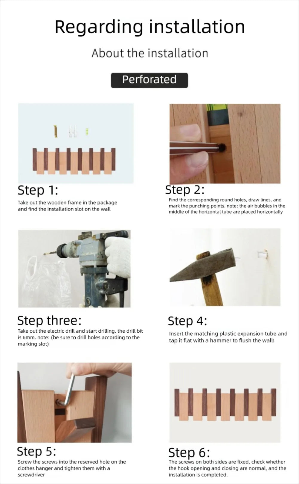 Home Decor - Piano Key Wall Coat Rack