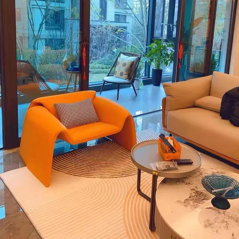 Home Decor - MOMO Crab Chair Single Chair Living Room Light Luxury Italian Minimalist High-end Creative Leisure Single Designer Sofa Chair