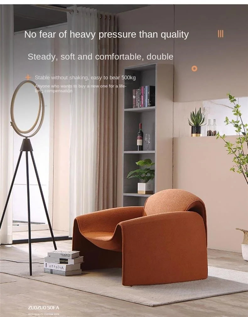 Home Decor - MOMO Crab Chair Single Chair Living Room Light Luxury Italian Minimalist High-end Creative Leisure Single Designer Sofa Chair