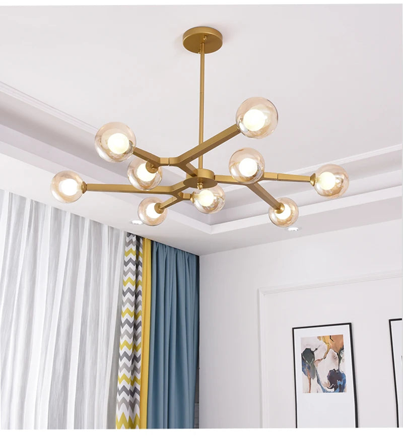Lighting - Luxury Gold Tree Branch Chandelier