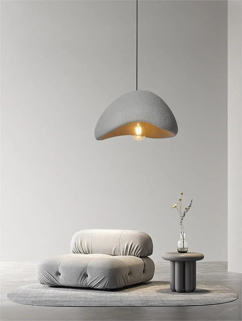 Lighting - Nordic Wabi Sabi Pendant Lamps Dining Room Lighting Modern Living Room Bedroom LED Ceiling Chandelier Loft Lustre Hanging Lights
