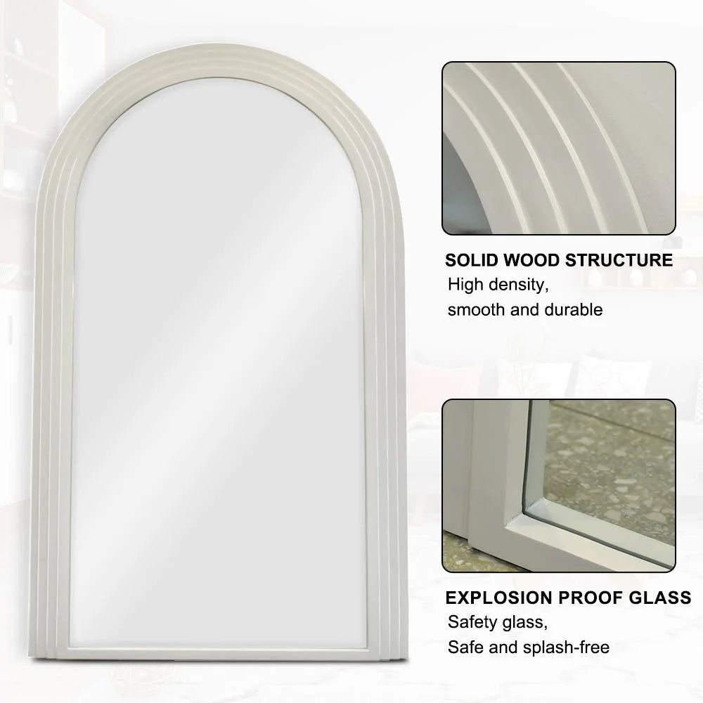Home Decor - Mirror Large Arch Full-Length – Solid Wood Frame