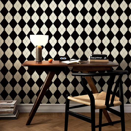 Wallcovering - Vintage Plaid Peel & Stick Wallpaper