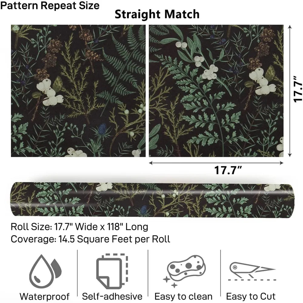 Wallcovering - Tropical Rain Forest Peel and Stick Wallpaper