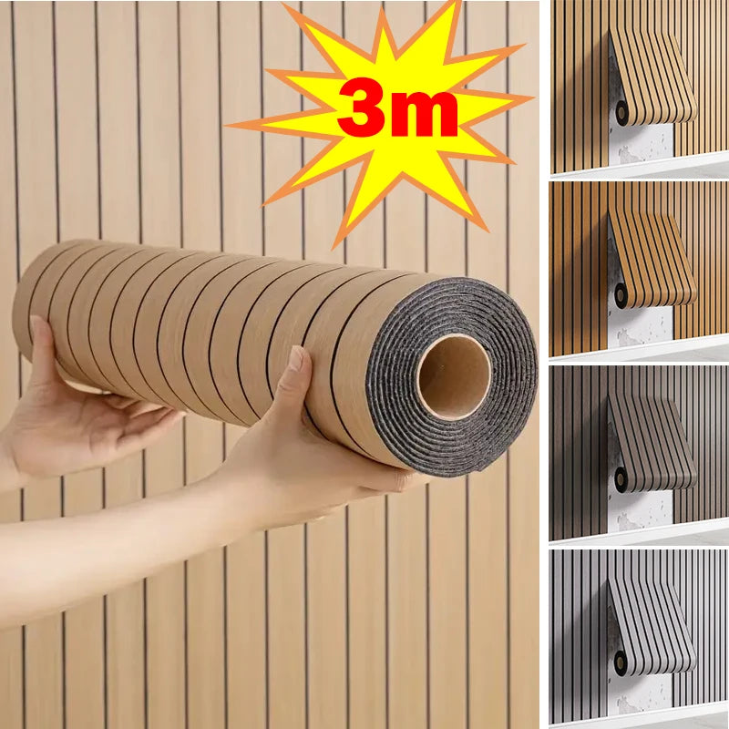 Wallcovering - Modern 3D Grid Wall Panels – Self-Adhesive Waterproof Wallpaper