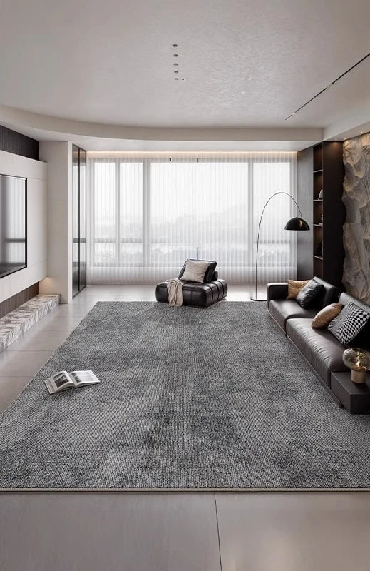 Rug - Modern Scandi Area Rug, Spill-Proof Easy Clean Carpet for Living Room and Bedroom, Plush Sofa Mat with Non-Slip Backing