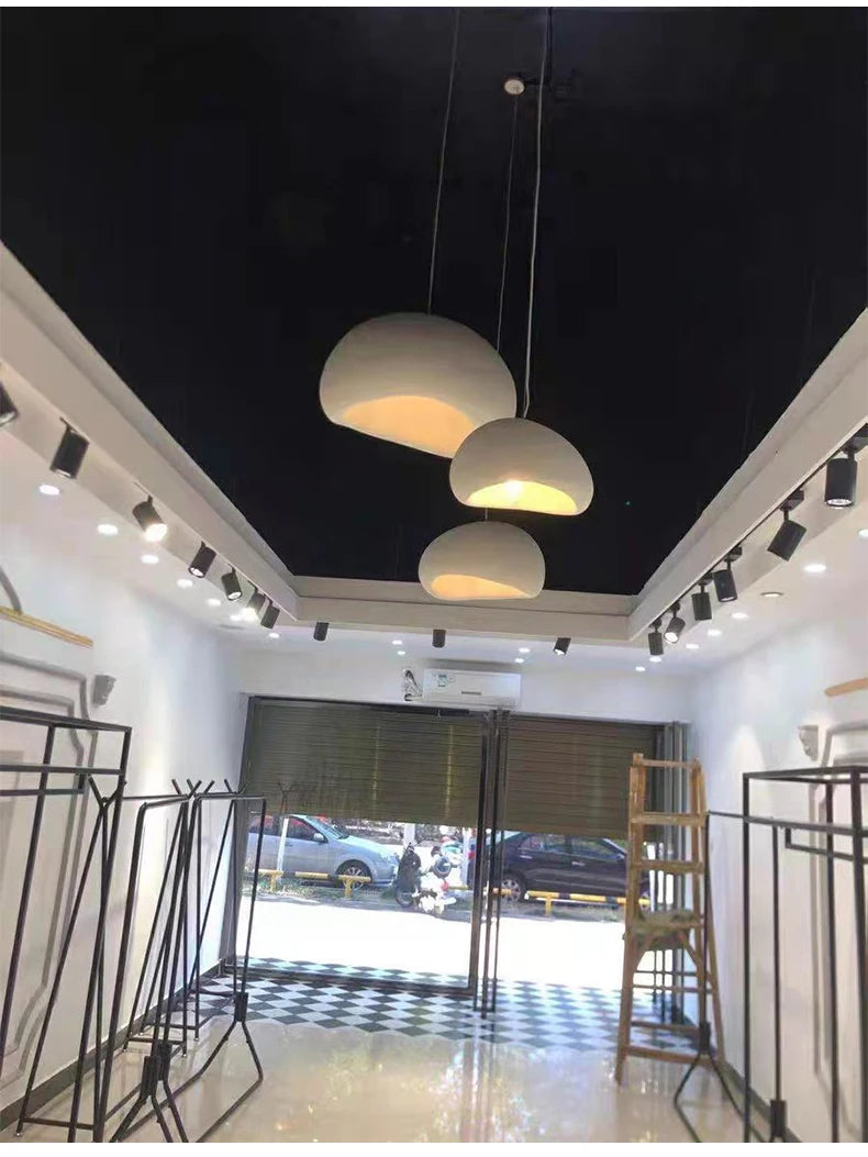 Lighting - Nordic Wabi Sabi Pendant Lamps Dining Room Lighting Modern Living Room Bedroom LED Ceiling Chandelier Loft Lustre Hanging Lights