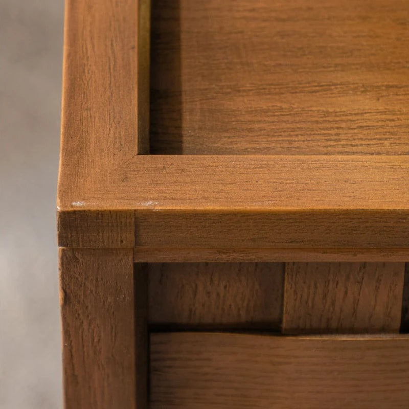 Home Decor - Modern Wooden Square Coffee Table with Storage