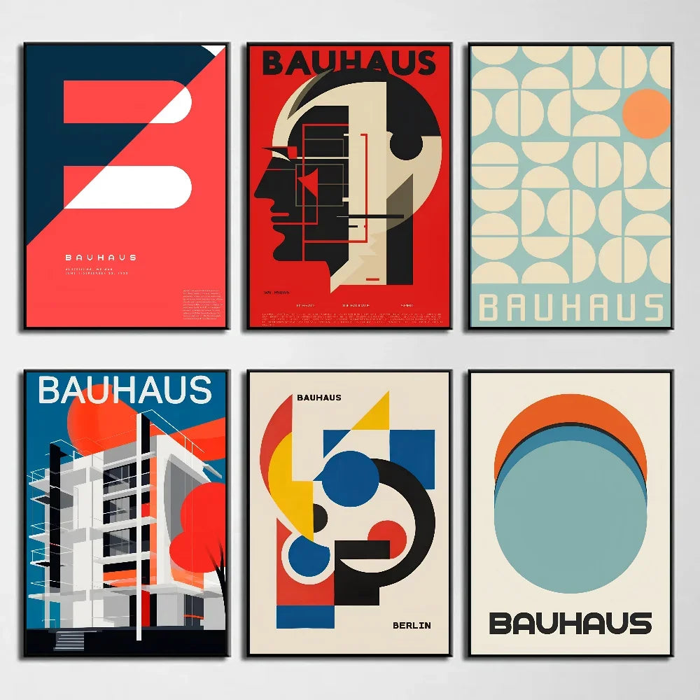 Artwork - Bauhaus Style Abstract Geometric Wall Art