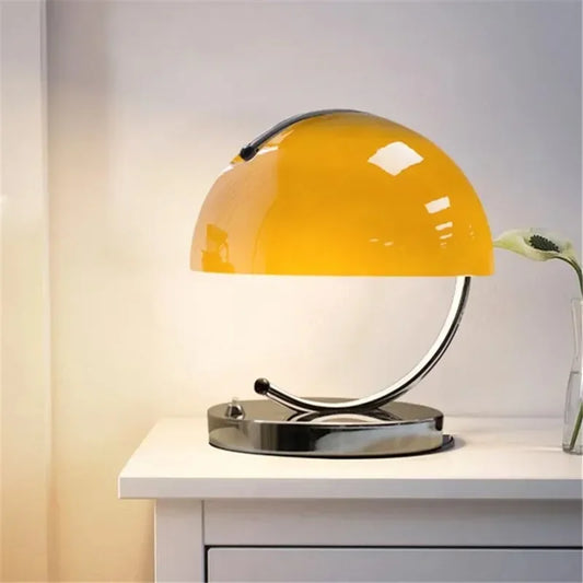 Lighting -  Bauhaus Modern Orange Glow Table Lamp