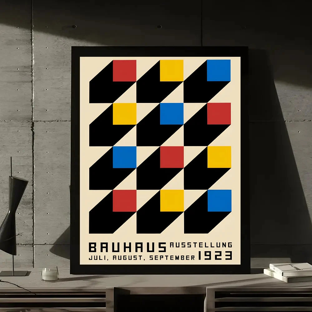 Artwork - Bauhaus Style Abstract Geometric Wall Art