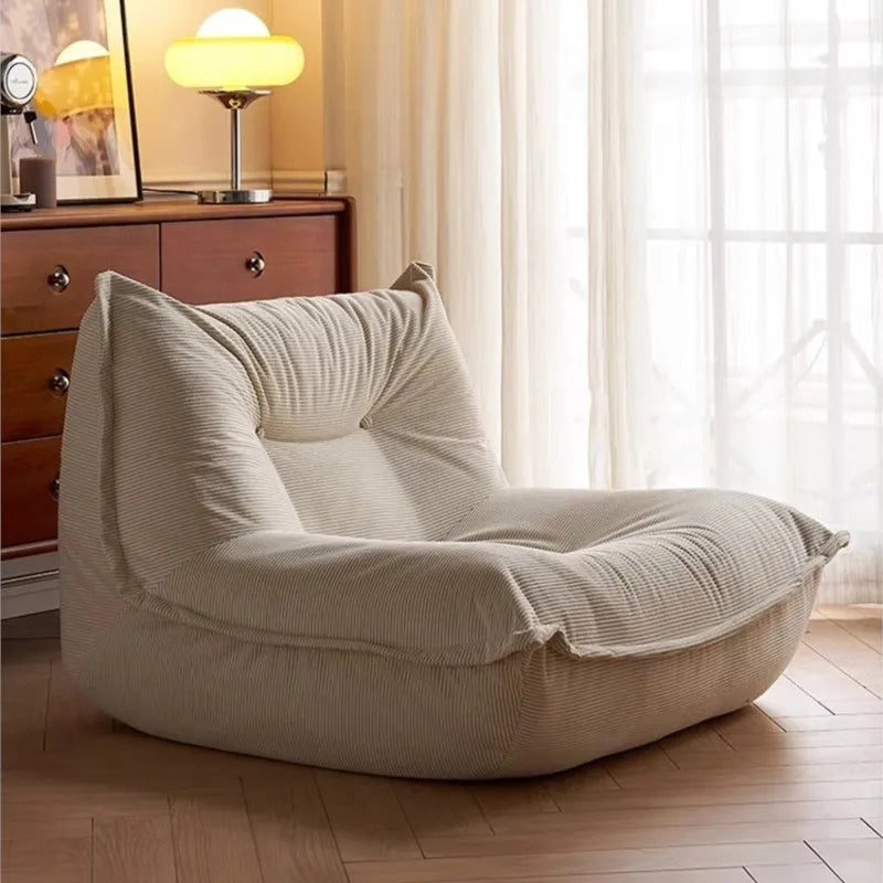 Home Decor - MOMO Lazy Person Sofa Bedroom Balcony Caterpillar Sofa Chair Influencer Small Sofa Lying Single Tatami
