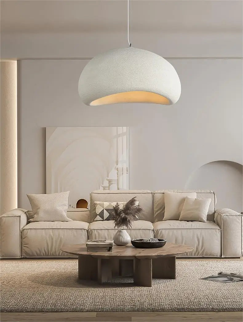 Lighting - Nordic Wabi Sabi Pendant Lamps Dining Room Lighting Modern Living Room Bedroom LED Ceiling Chandelier Loft Lustre Hanging Lights