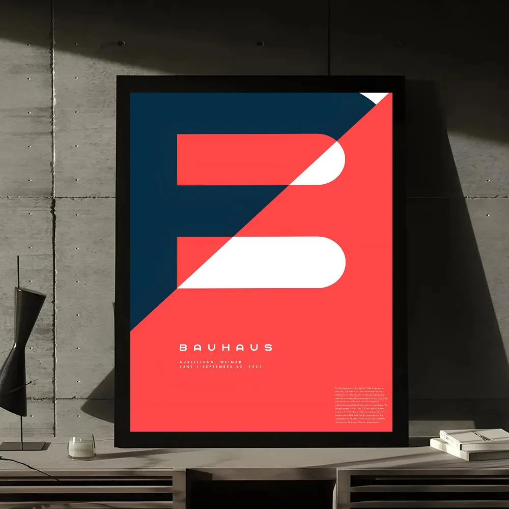 Artwork - Bauhaus Style Abstract Geometric Wall Art