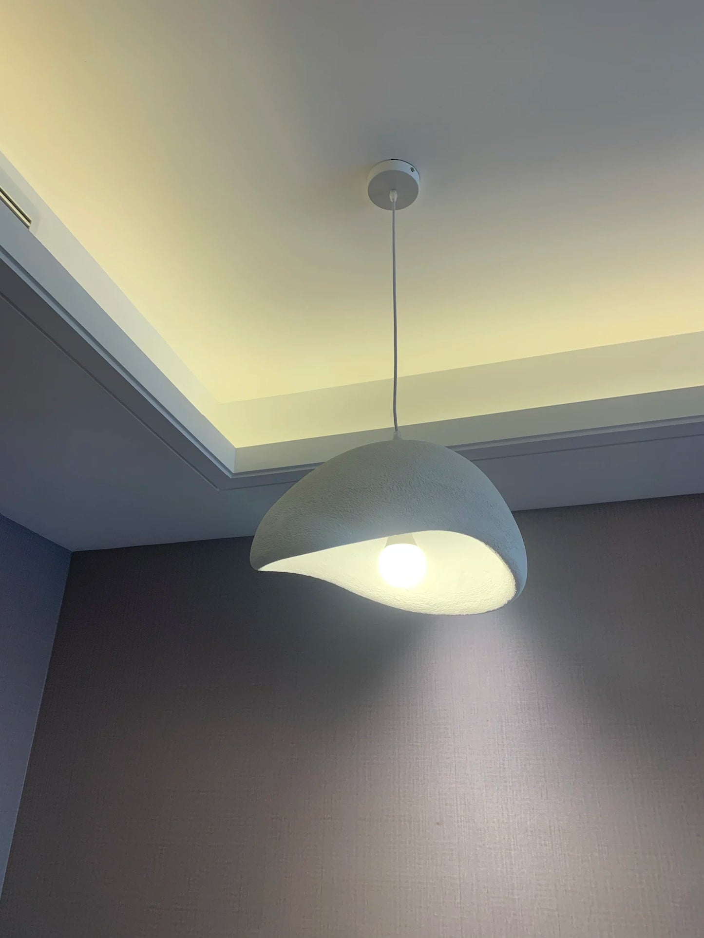 Lighting - Nordic Wabi Sabi Pendant Lamps Dining Room Lighting Modern Living Room Bedroom LED Ceiling Chandelier Loft Lustre Hanging Lights
