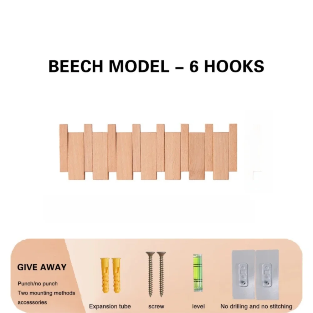 Home Decor - Piano Key Wall Coat Rack