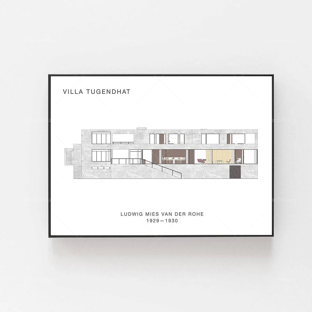 Artwork - Bauhaus Posters – Ludwig Mies van der Rohe Canvas Prints